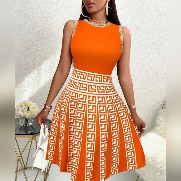 Print Patchwork Tank Dress - Picture 6 of 6